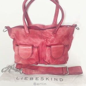 Liebskind red leather handbag or crossbody bag